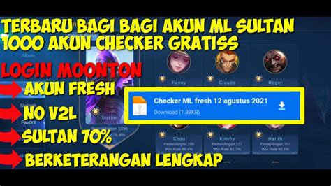 akun checker ml penggemar Star Wars termasuk bonus nelpon harga miring image 2