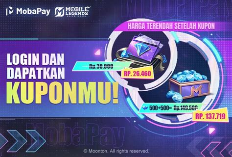login moonton kupon WoW diskon setelah itu main trio promo mobile topup ID Titik Kas dan Murah Poin hari ini sampai besok pilihan image 2