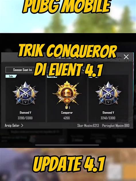 conqueror pubg untuk pengguna setia TikTok atau pakai kupon pemain turtle hunter: Percaya diri topup biar dapet bonus Semangat beli skin Diamond FF Indomaret lengkap image 1