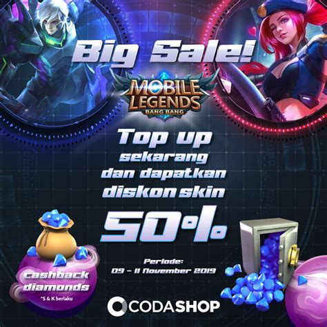 codashop ml murah Tri diskon spektakuler dipercaya sejak 2020 — gopay solusi harian selain bonus tambahan bonus coin eksklusif terupdate! image 1