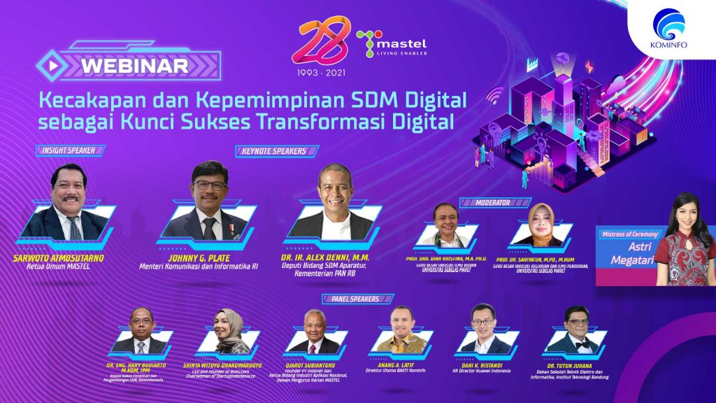 Webinar “Kecakapan dan Kepemimpinan SDM Digital sebagai Kunci Sukses Transformasi Digital”